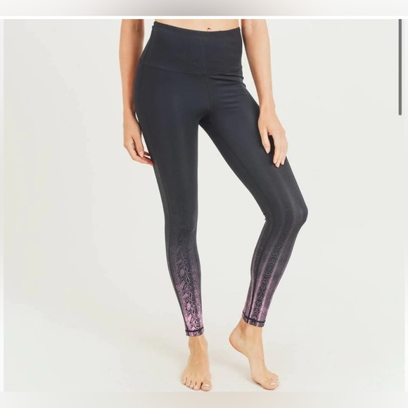Mono B snake ombre tip high waist leggings size S - Picture 3 of 5